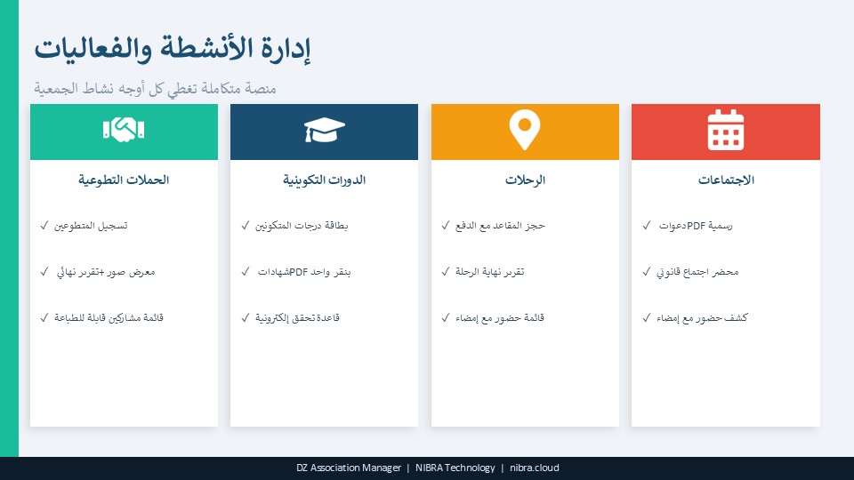 اضافة ادارة الجمعيات